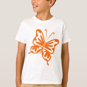 Retro Butterfly - Orange T-Shirt