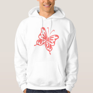 Retro Butterfly - Tropical Pink Hoodie