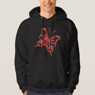Retro Butterfly - Tropical Pink Hoodie