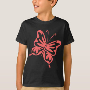 Retro Butterfly -  Tropical Pink T-Shirt