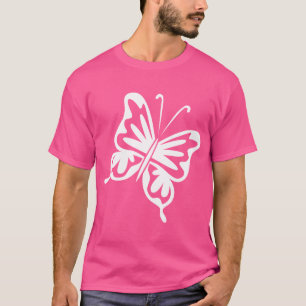 Retro Butterfly - White T-Shirt