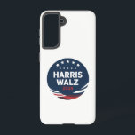 Retro Button Election for Democrats Harris Waltz  Samsung Galaxy Case<br><div class="desc">Retro Button Election for Democrats Harris Waltz 2024</div>