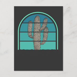 Retro Cactus Succulent addicted Gardening Hobby Postcard