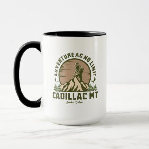 Retro Cadillac Mountain Hike Sunset Mug