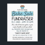 Retro Cake Design, Charity Bake Sale Event Advert Flyer<br><div class="desc">Retro Cake Design,  Charity Bake Sale Event Advertising Flyer by The Business Card Store.</div>