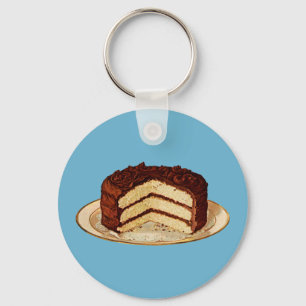 Retro Cake Key Ring