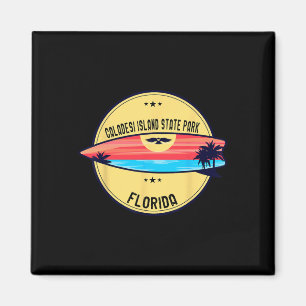 Retro Caladesi Island State Park Florida Beach Sur Magnet