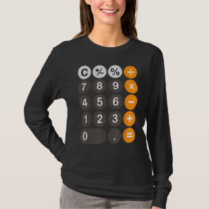 Retro Calculator Buttons Simple Halloween Costume T-Shirt