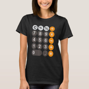 Retro Calculator Buttons Simple Halloween Costume T-Shirt
