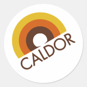 Retro Caldor Department Store Logo Classic Round Sticker