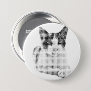 Retro Calico Halftone 7.5 Cm Round Badge