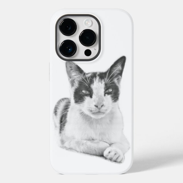 Retro Calico Halftone Case-Mate iPhone Case (Back)