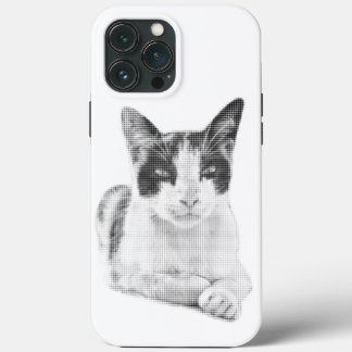 Retro Calico Halftone iPhone 13 Pro Max Case