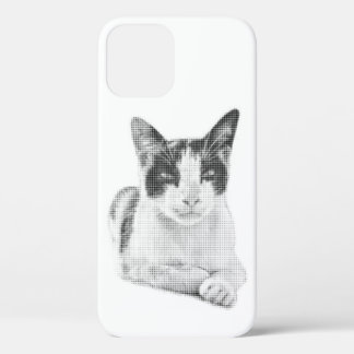 Retro Calico Halftone iPhone 12 Pro Case