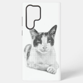 Retro Calico Halftone Samsung Galaxy Case