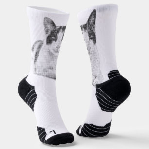 Retro Calico Halftone Socks