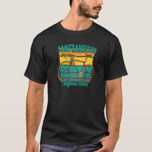 Retro California Rider For San Francisco Bike Ent T-Shirt