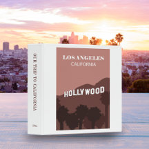 Retro California Scenery Travel Poster Scrapbook