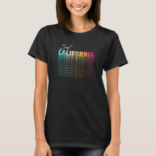 Retro California Surf Beach Cali Venice Palm Sun T-Shirt
