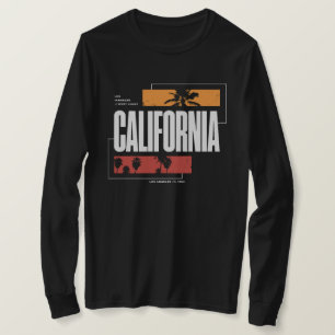 Retro California West Coast Los Angeles Palm Trees T-Shirt