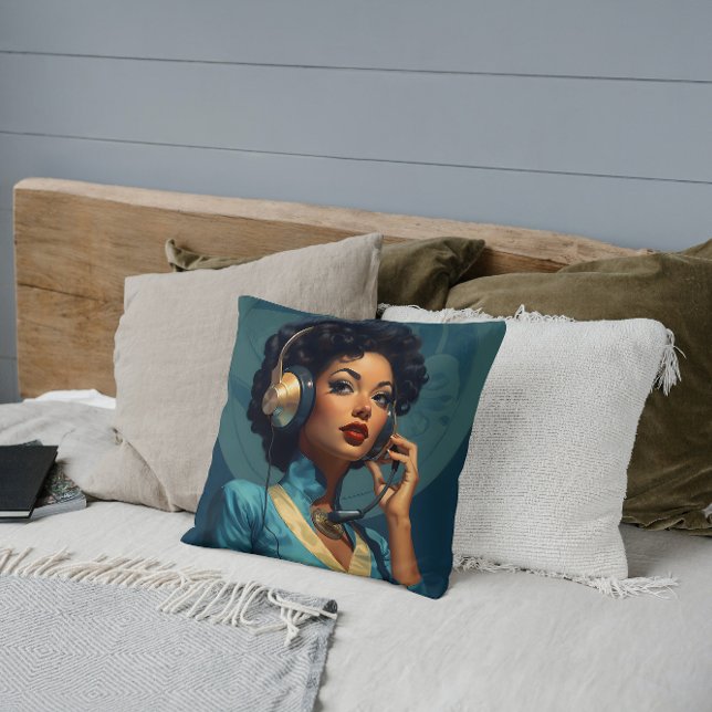 Retro Call Centre Chic Cushion (Creator Uploaded)