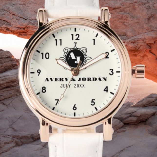 Retro calligraphic monogram Luxury Vintage  Watch (Creator Uploaded)