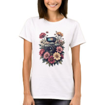 Retro Camera and Floral Art