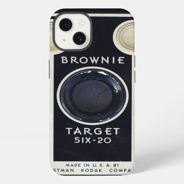 Retro camera brownie target. iPhone case (Back)