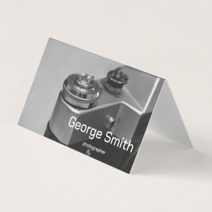 Retro camera business card