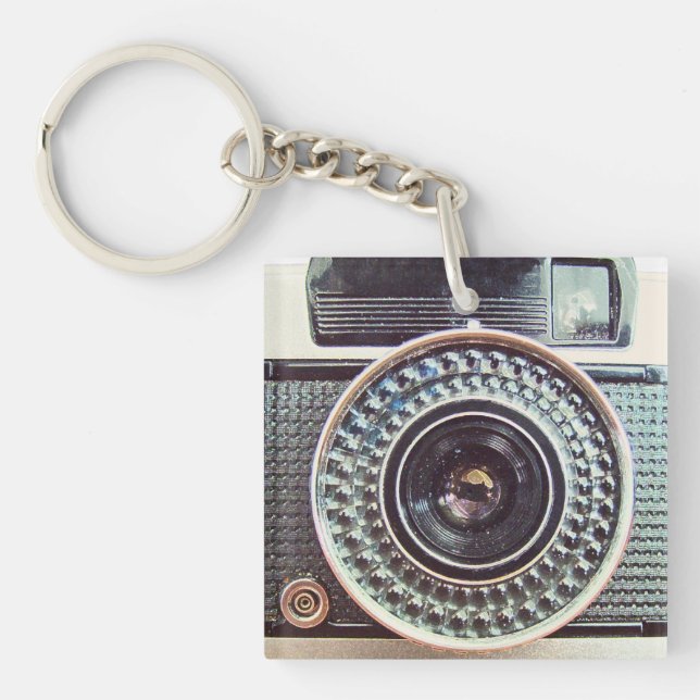 Retro camera  key ring (Front)
