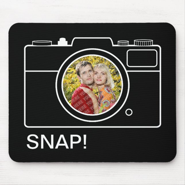 Retro Camera Photo Template mousepad (Front)