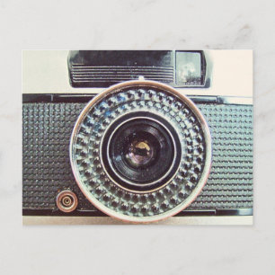 Retro camera postcard