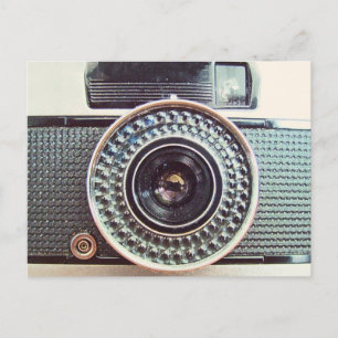 Retro camera postcard