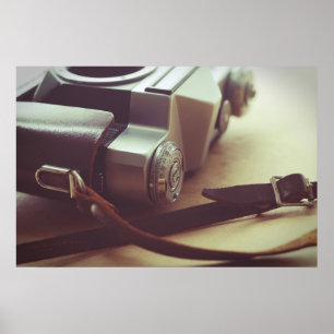 Retro camera poster