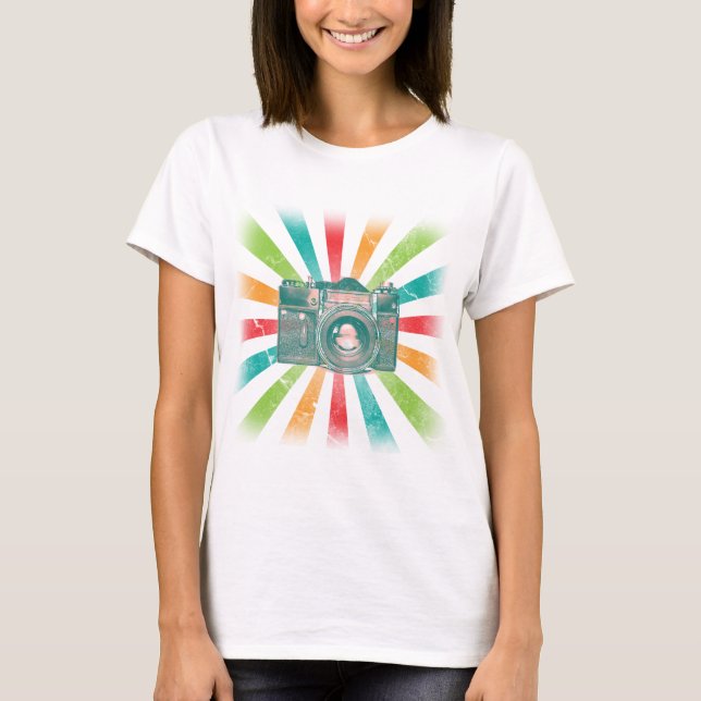 Retro Camera T-Shirt (Front)