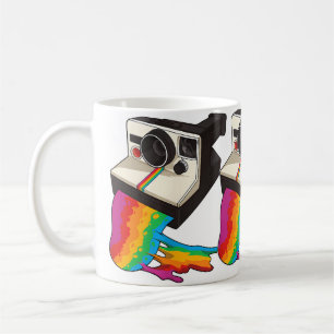 Retro Camera With Melted Photo - Photography Coffee Mug
