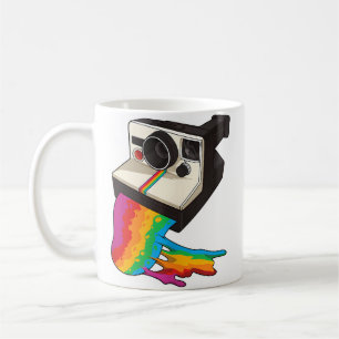 Retro Camera With Melted Photo - Photography Coffee Mug