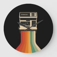 Retro Camera with Rainbow Print