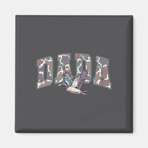 Retro Camo Duck Hunting Dada 1st Birthday Family M Magnet