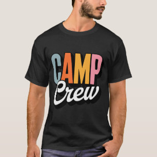 Retro camp crew summer camping funny friends T-Shirt