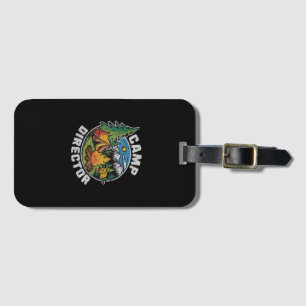 Retro Camp Director Camping Summer Camp Funny Camp Luggage Tag