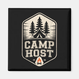 Retro camp host grandma trip staff crew director magnet