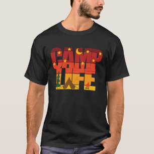 Retro Camp Life Oudoors Hiking T-Shirt