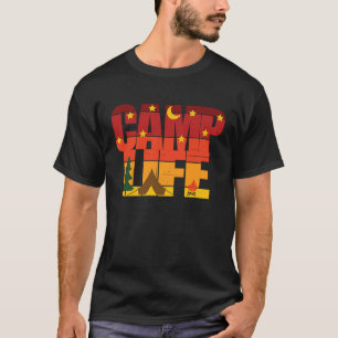 Retro Camp Life Oudoors Hiking T-Shirt