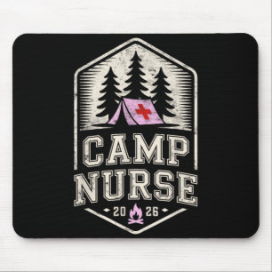 Retro camp nurse nursing school chaos coordinator mouse pad