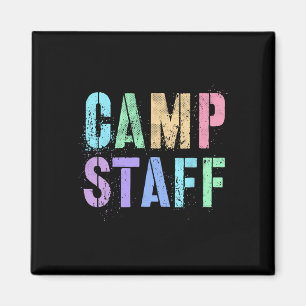 Retro Camp Staff Summer Campground Crew Counsellor Magnet