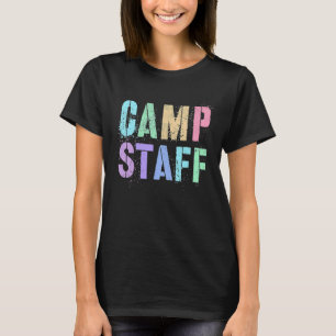Retro CAMP STAFF Summer Campground Crew Counsellor T-Shirt