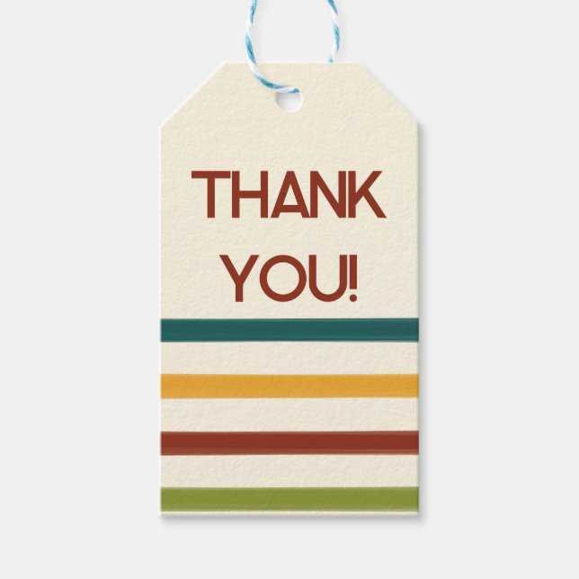 Retro Camp Thank you tags (Front)