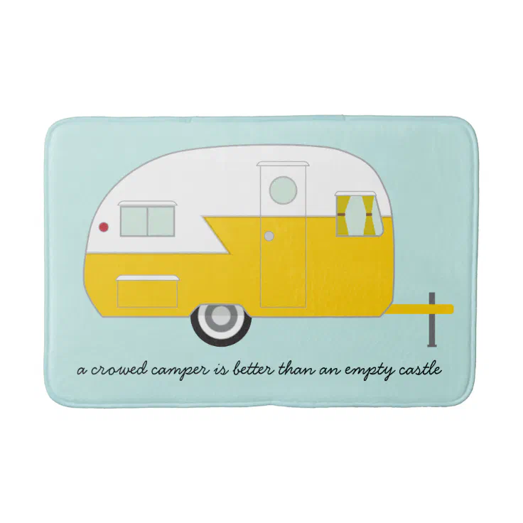 Retro Camper Bath mat Zazzle