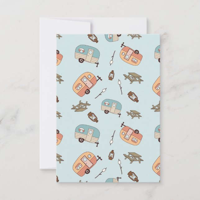 Retro Camper Blank Cards (Front)